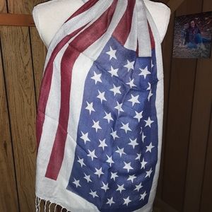 Patriotic Themed Wrap Scarf